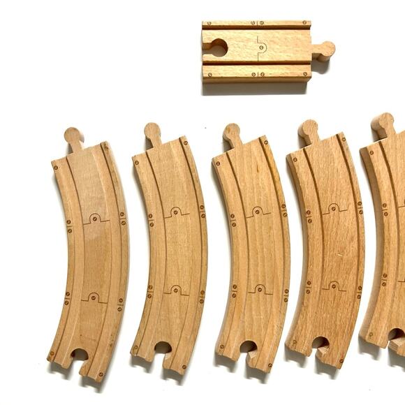 Tomy Chuggington Wooden Train Track Replacement Expansion Pieces x8 - Picture 2 of 5
